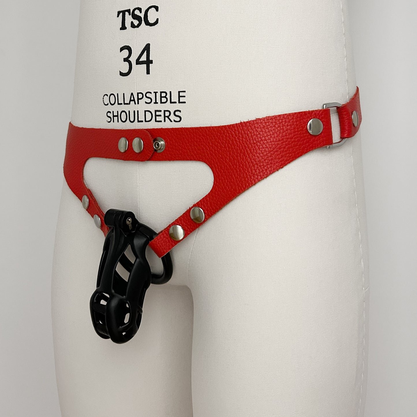 Red Chastity Harness - Classic