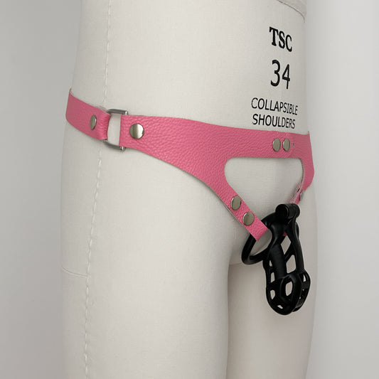 Pink Chastity Harness - Classic