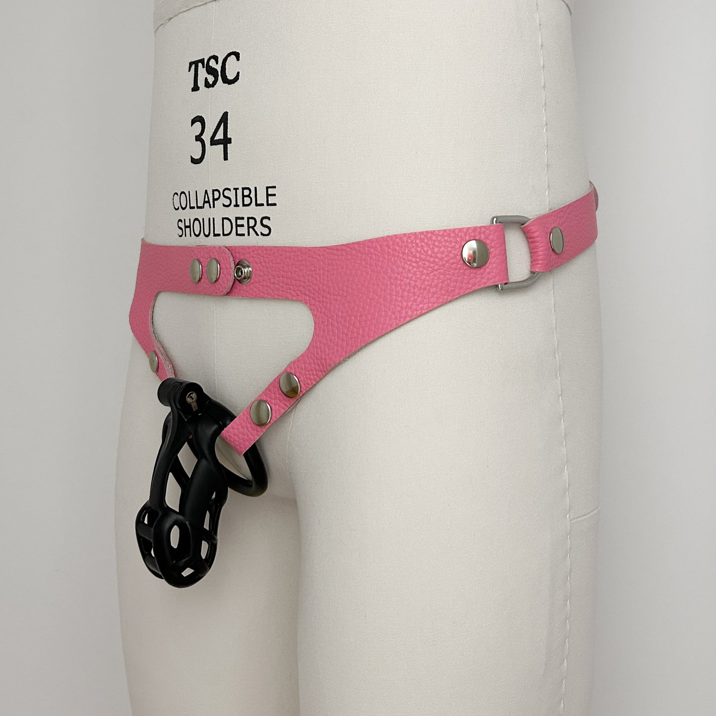 Pink Chastity Harness - Classic