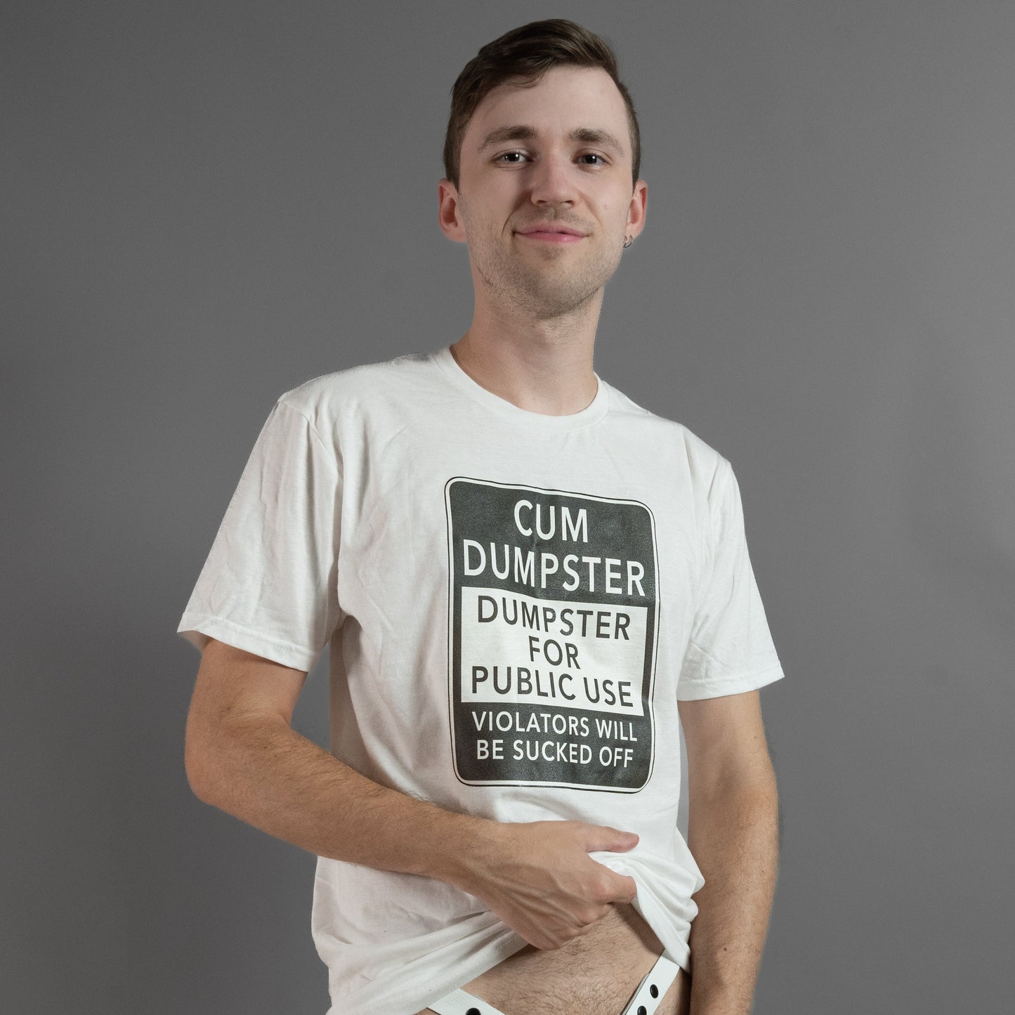 Cum Dumpster - White - T-Shirt