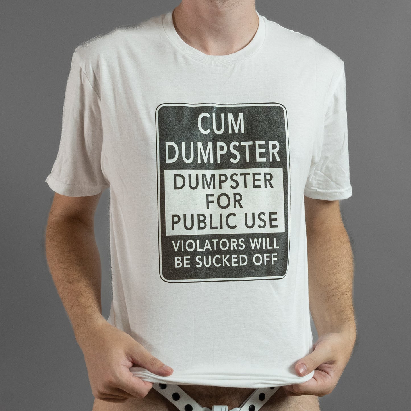 Cum Dumpster - White - T-Shirt