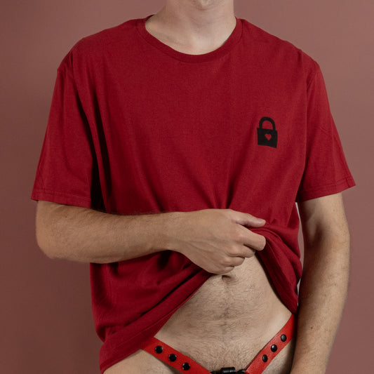Lock Lover - Red - T-Shirt