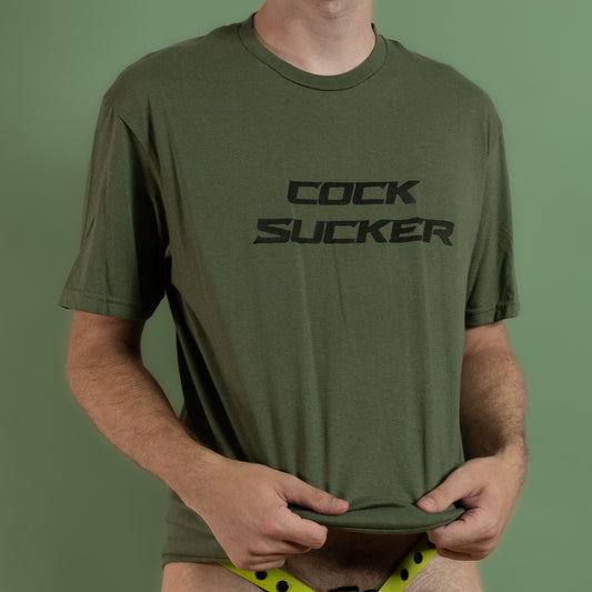 Cock Sucker - Green - T-Shirt