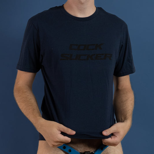 Cock Sucker - Navy Blue - T-Shirt