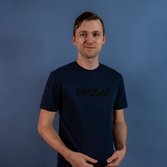 Metal Faggot - Navy Blue - T-Shirt