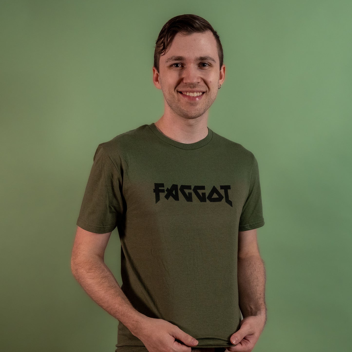 Metal Faggot - Green - T-Shirt