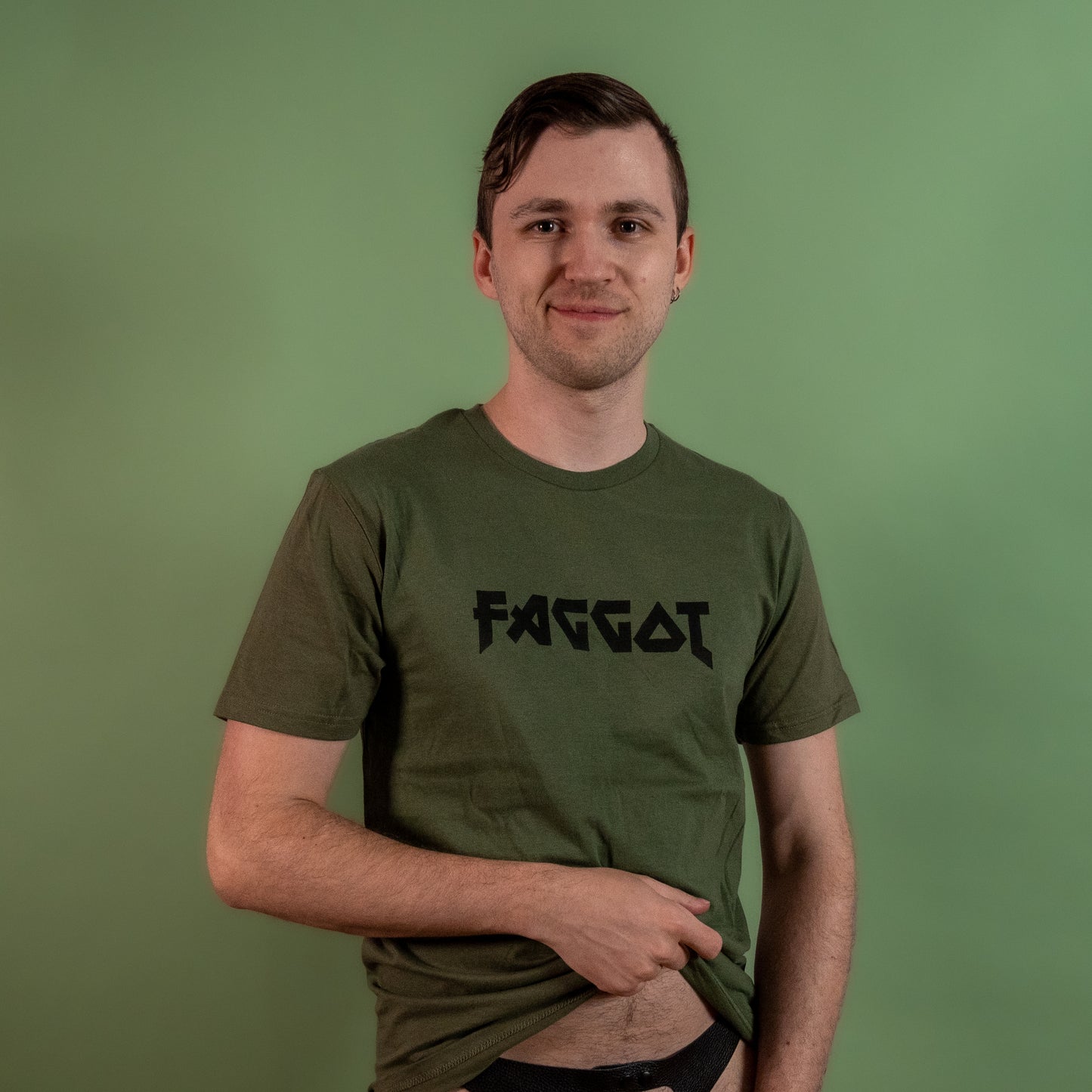Metal Faggot - Green - T-Shirt