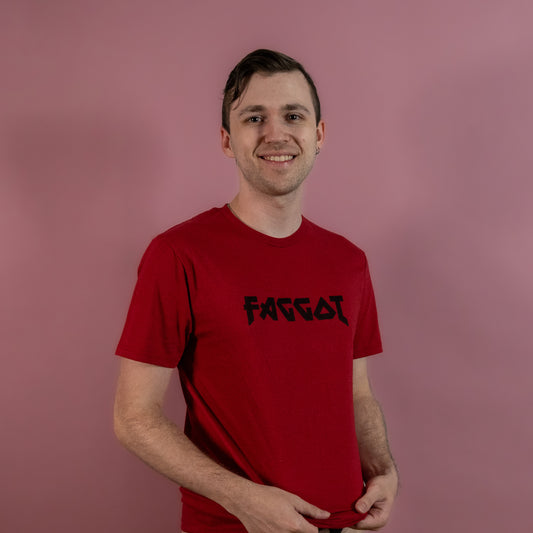 Metal Faggot - Red - T-Shirt