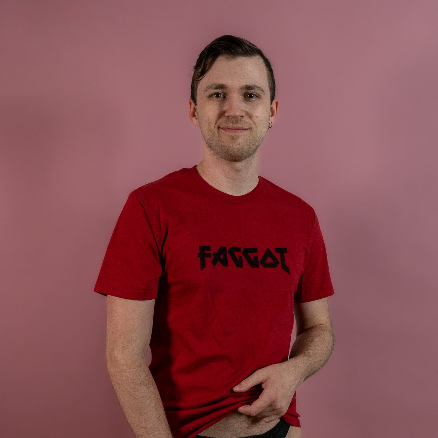 Metal Faggot - Red - T-Shirt