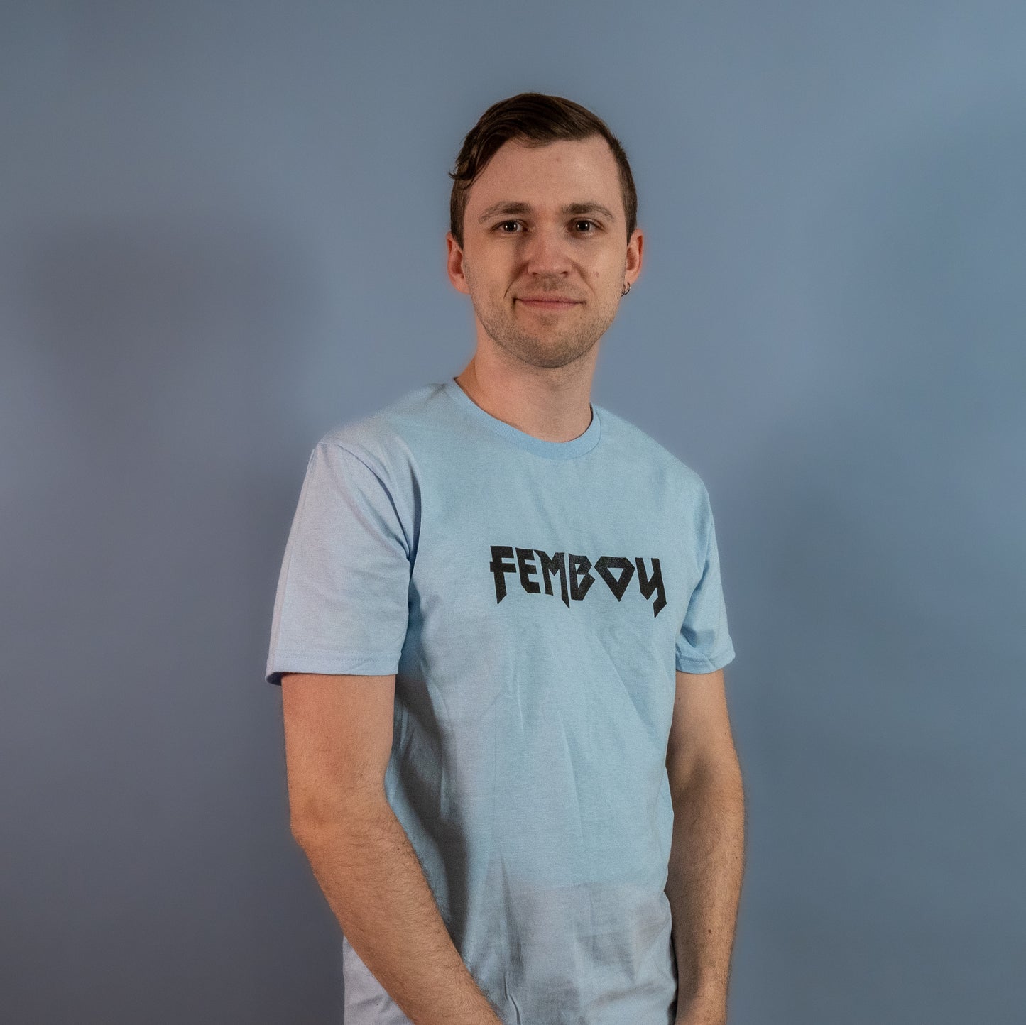 Metal Femboy - Light Blue - T-Shirt