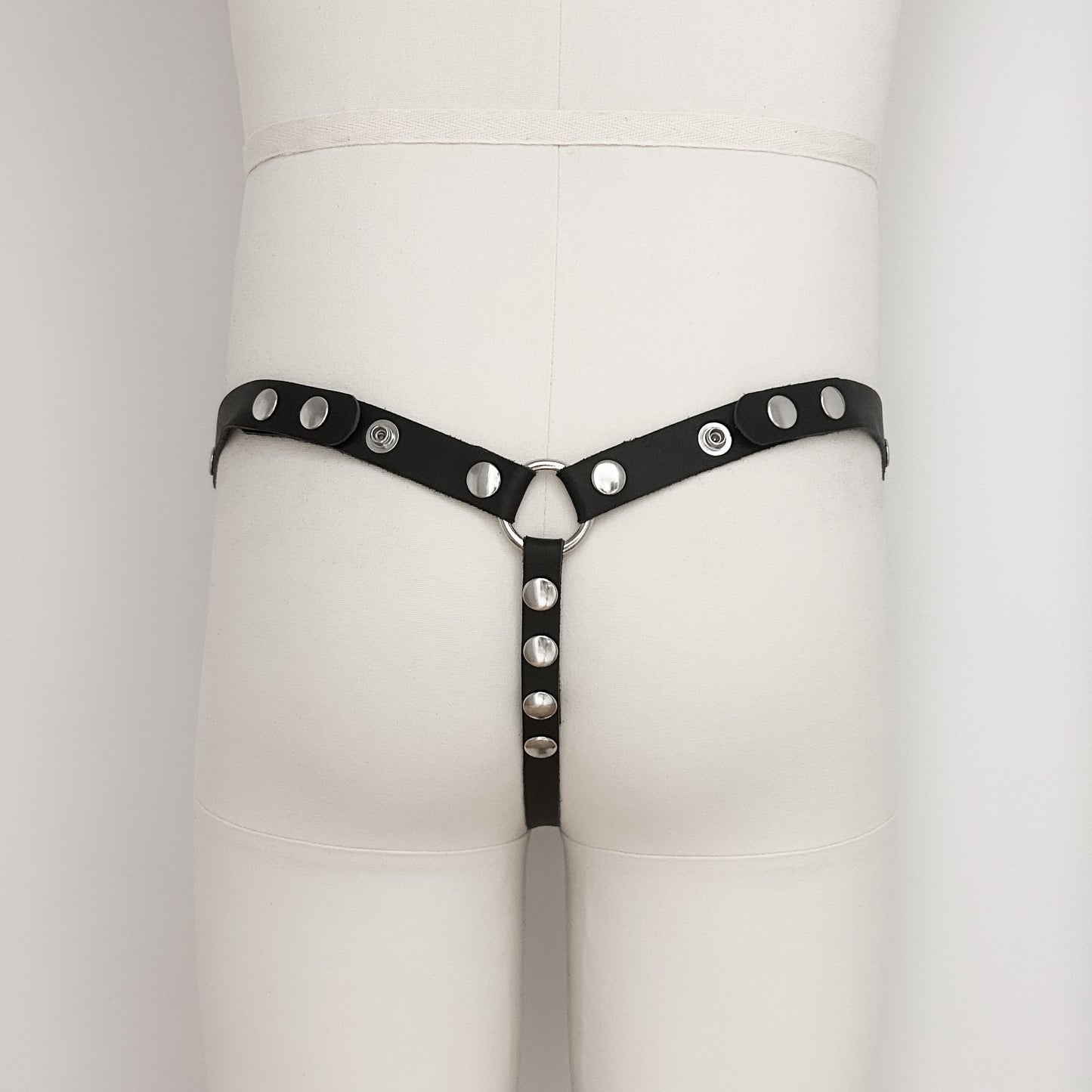 Black Thong Harness - Classic