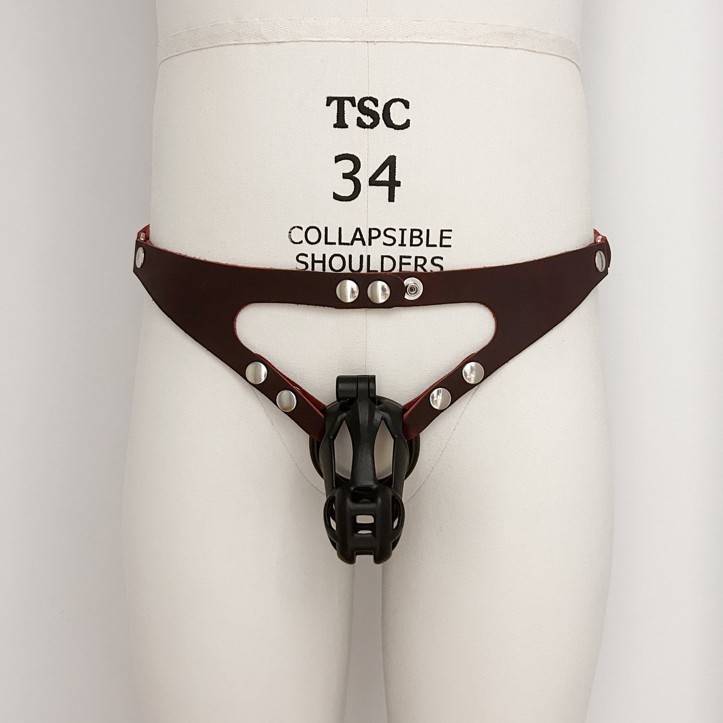 Dark Red Thong Harness - Classic